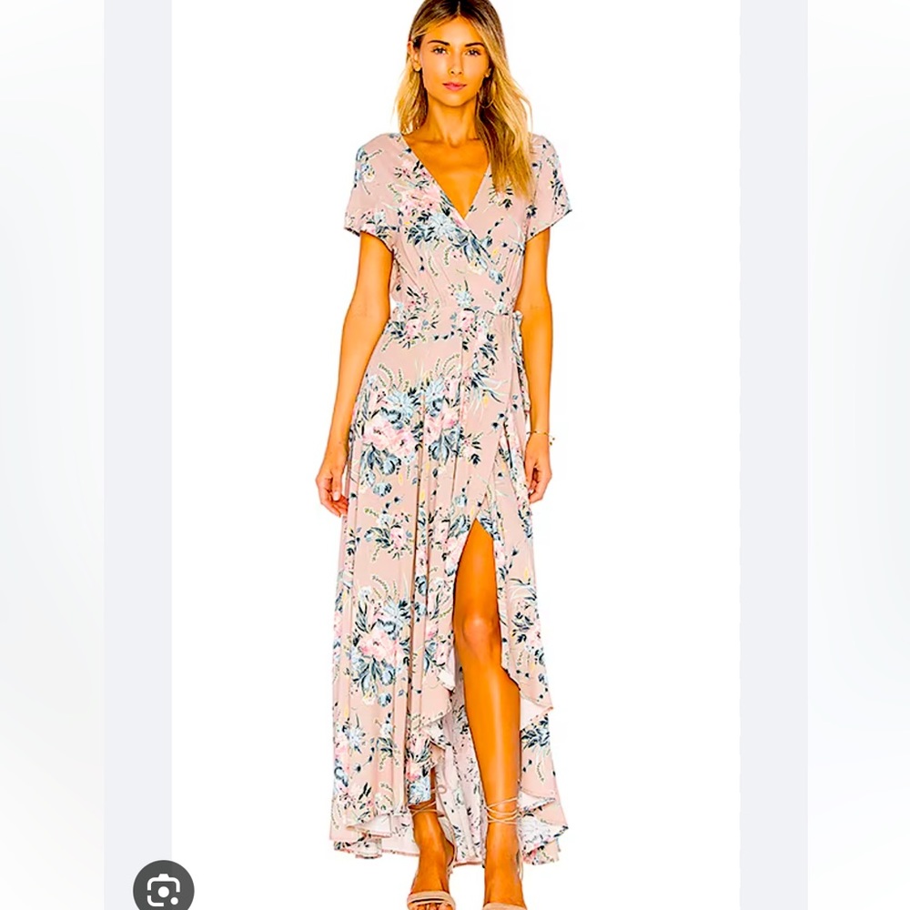 Revolve Auguste Scarlett Wrap Maxi Dress